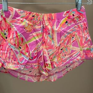 Lilly Pulitzer shorts ruffle purple
